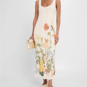 Cara Cara Cream Floral Midi Dress